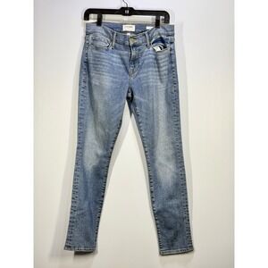 FRAME Le Garcon Jeans Womens Size 28 Blue Medium Wash Mid Rise Skinny Jeans